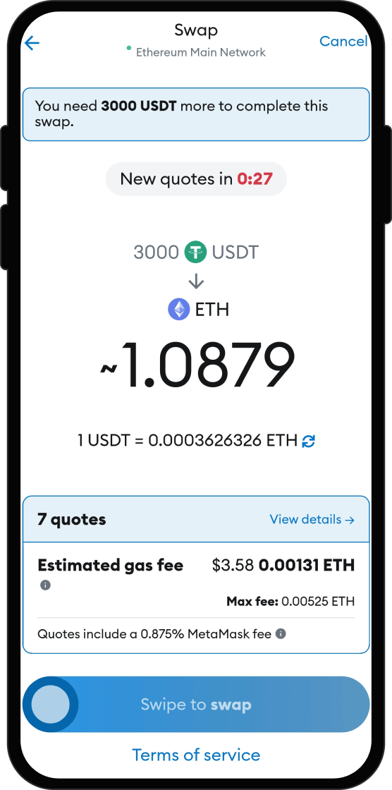 Swap Your USDT for OtterClam Finance