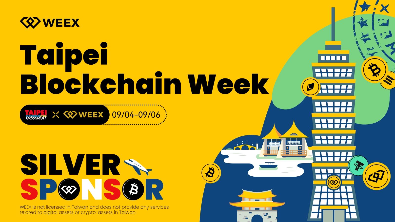 WEEX tại Taipei Blockchain Week 2025