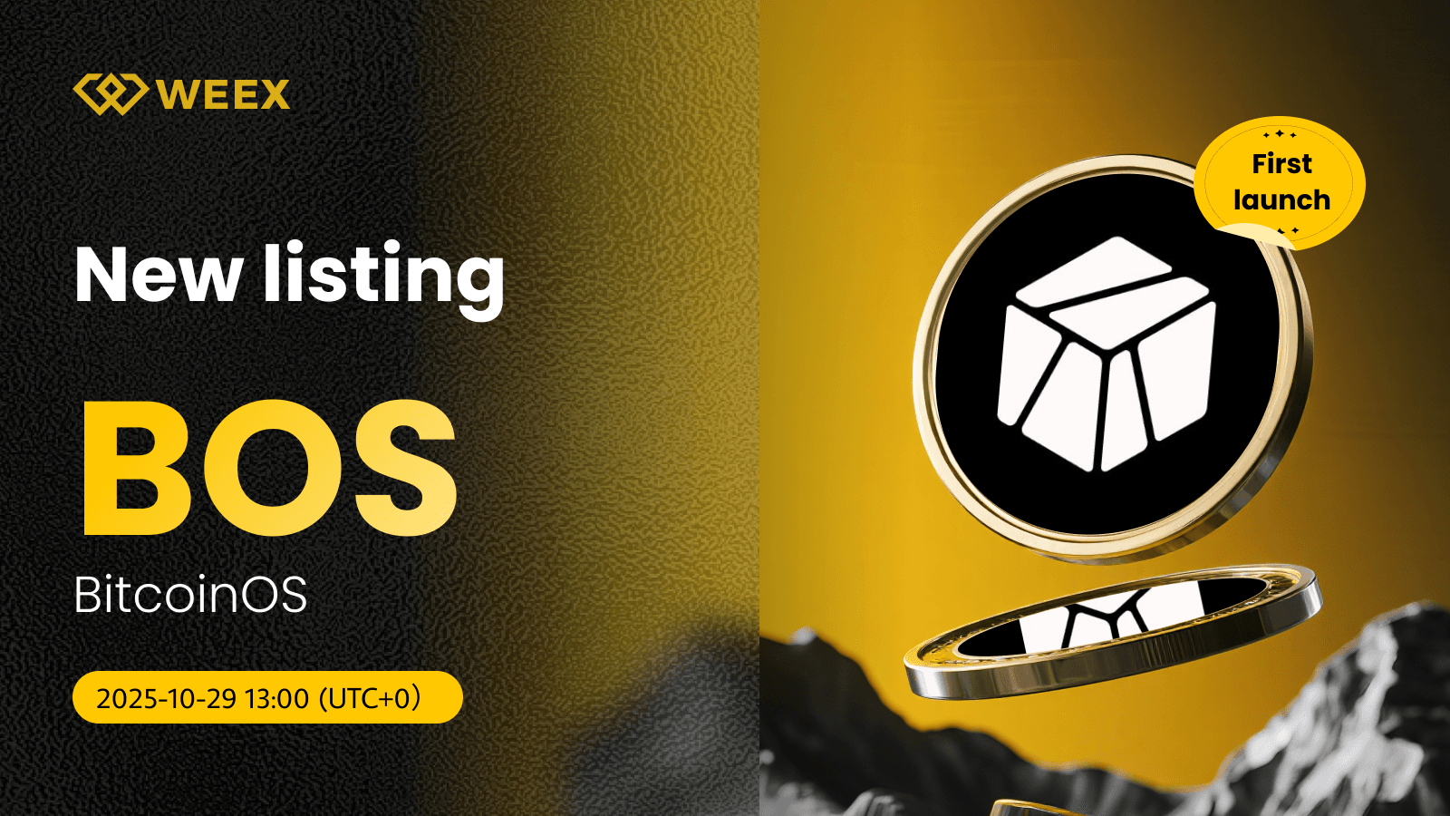 BOS USDT 全球首发上线 WEEX:BitcoinOS 代币