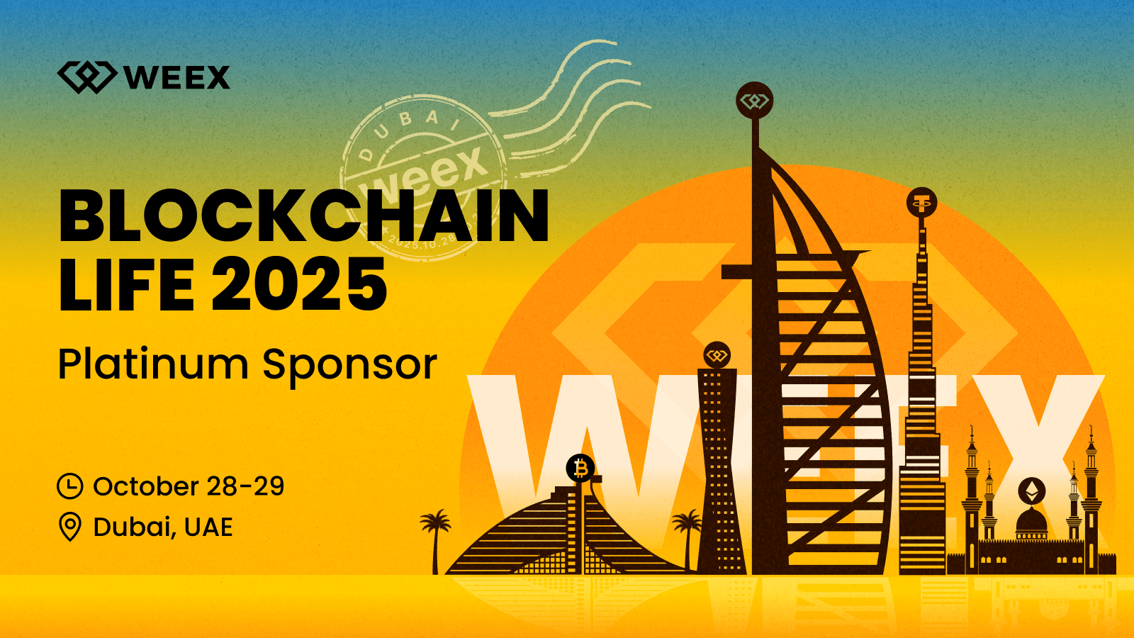 WEEX chega ao Blockchain Life Dubai 2025