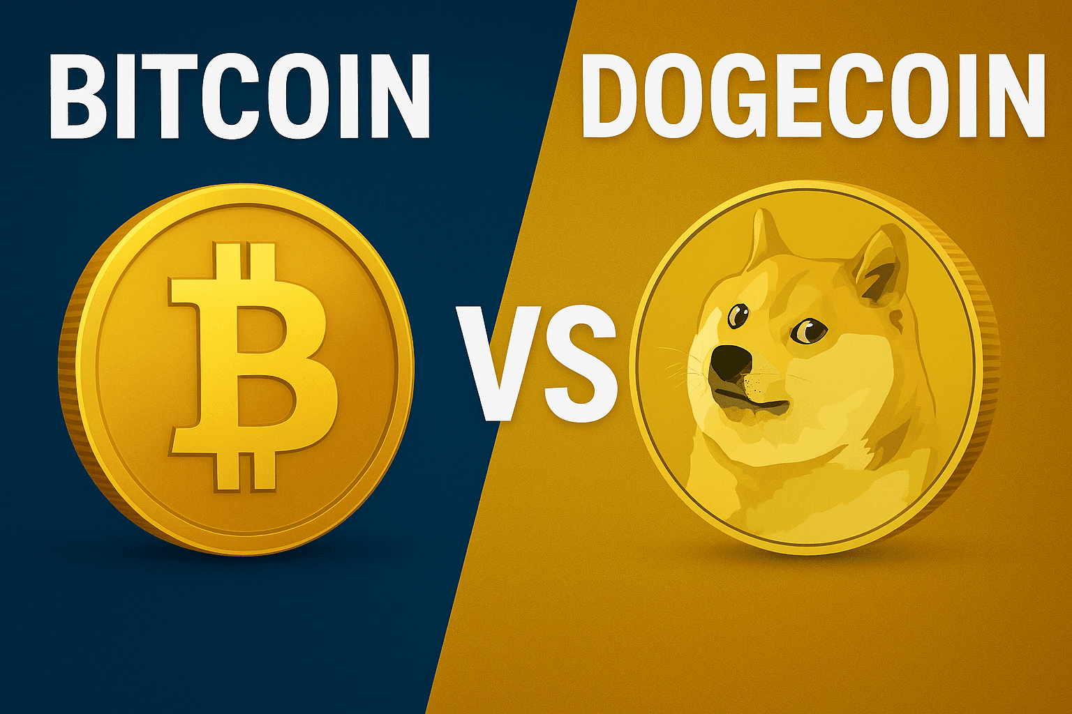 Bitcoin vs Dogecoin: Qual cripto você deve considerar em agosto de 2025?