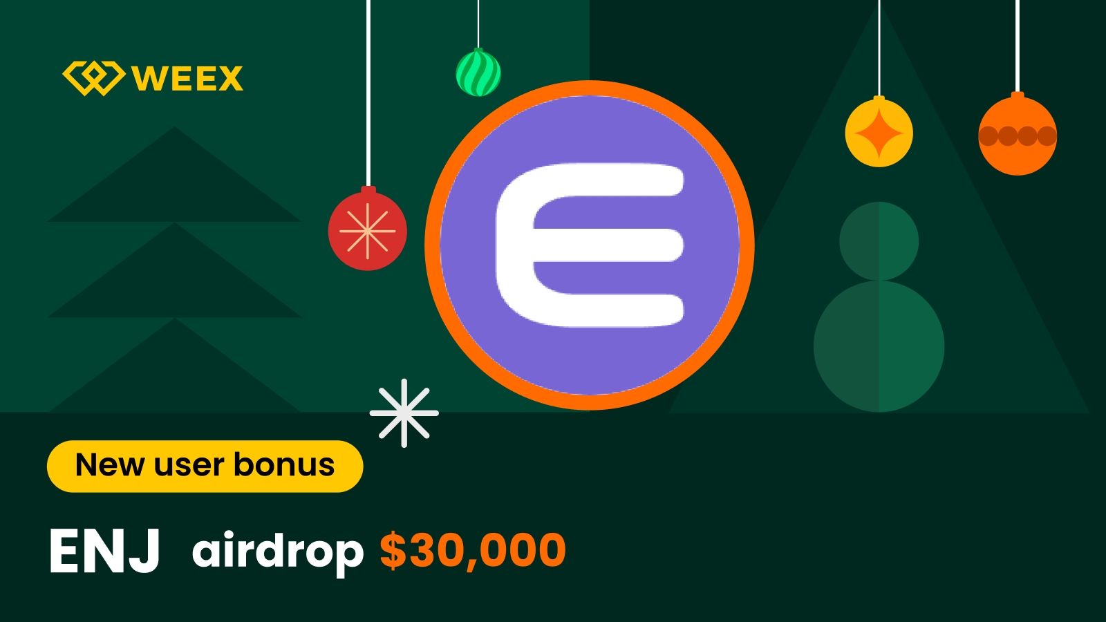 Hướng dẫn nhận Airdrop Enjin (ENJ): Hướng dẫn cách nhận phần thưởng 30.000 USDT dành cho người dùng mới trên WEEX
