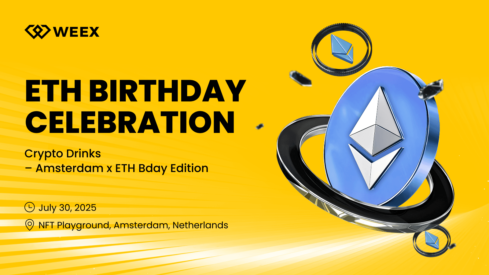 WEEX ETH Mừng sinh nhật & Kết nối Web3