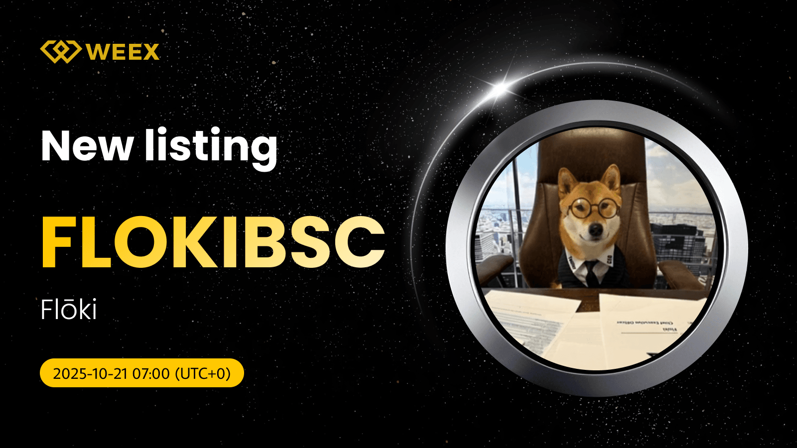 FLOKIBSC USDT 在 WEEX 上交易： Flōki (FLOKIBSC) 硬币上市