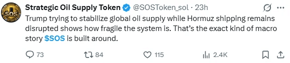 O token de Abastecimento Estratégico de Petróleo (SOS) é realmente respaldado por petróleo real? Guia Completo sobre a Criptomoeda Temática de Geopolítica