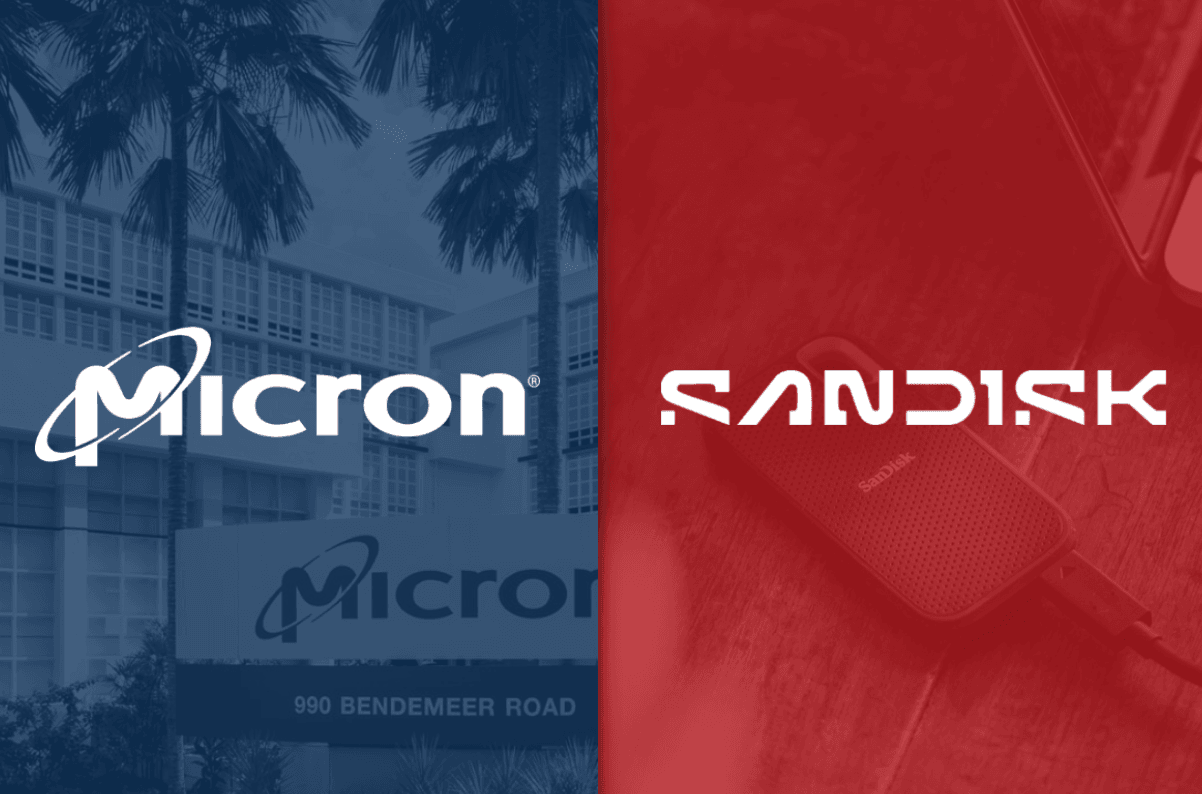 Ações da Sandisk vs Micron: Qual gigante de memória para IA é a melhor compra após a queda?