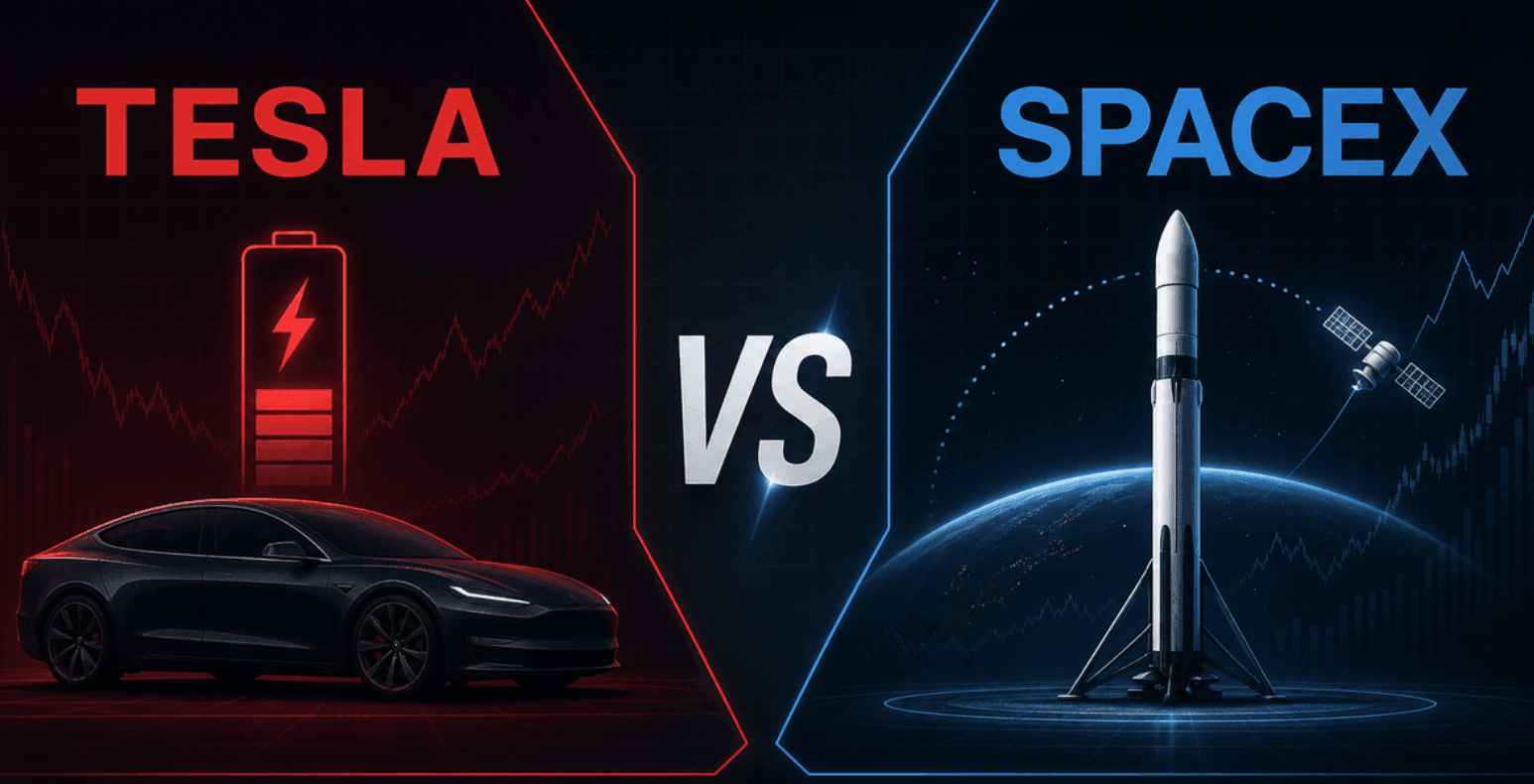 Ações da SpaceX vs Ações da Tesla: Comparação das Duas Empresas Públicas de Elon Musk