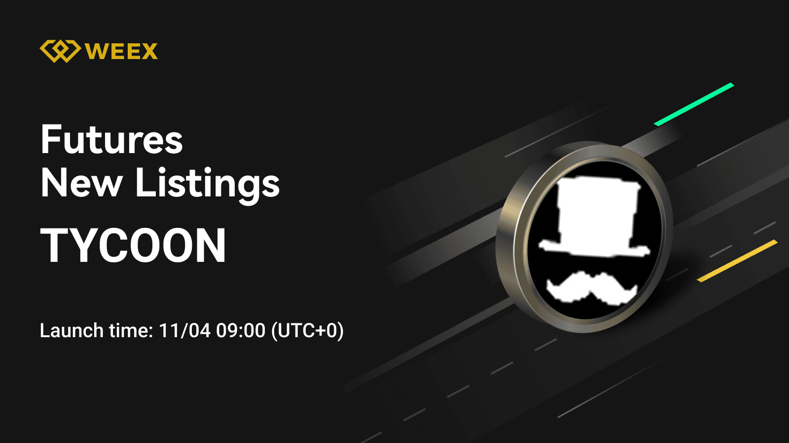 TYCOON/USDT 永续合约上线 WEEX 合约