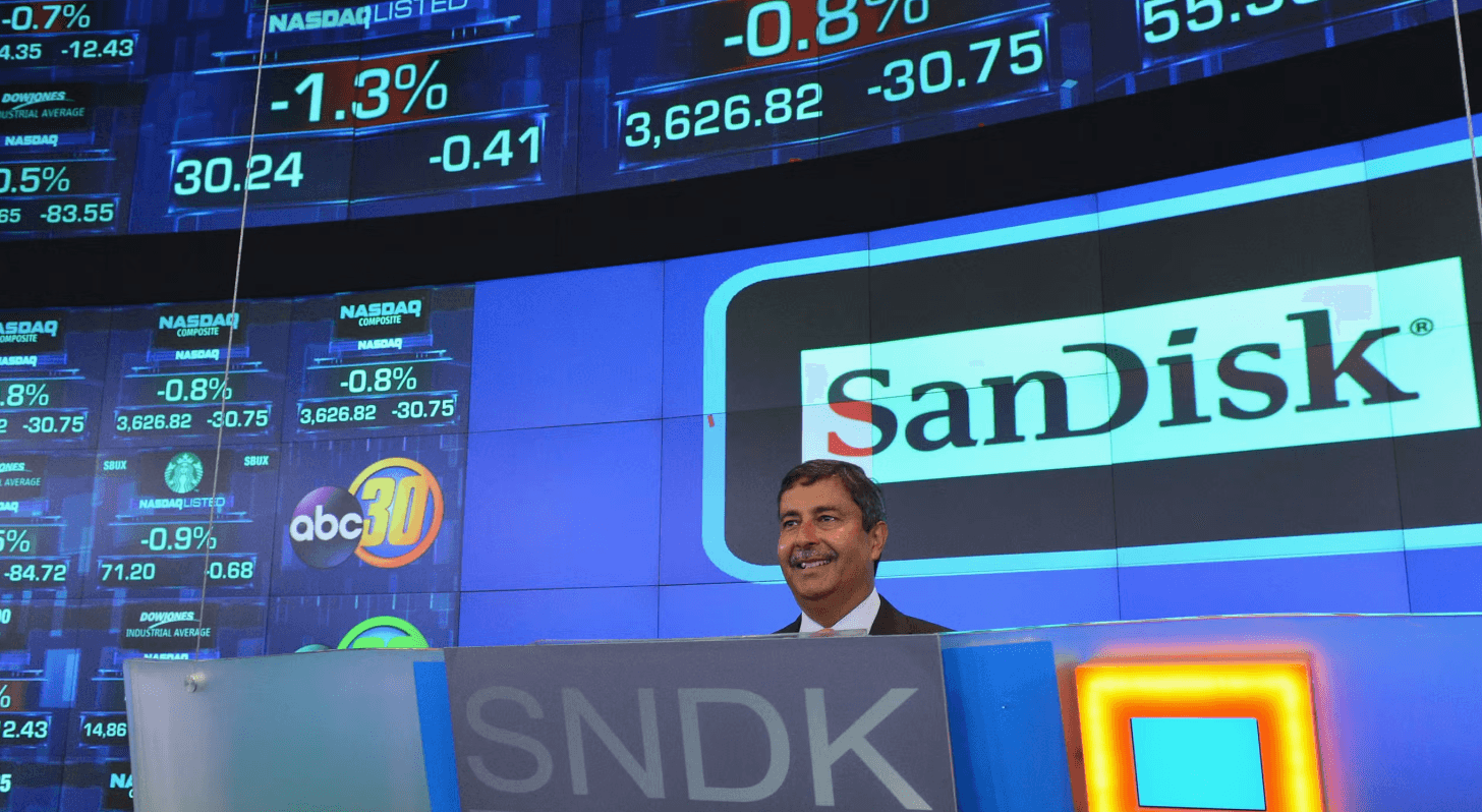 Três cenários para as ações da Sandisk até 2030