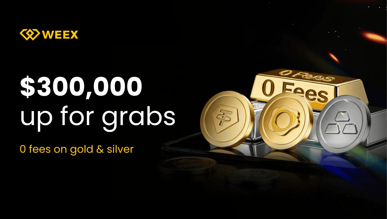 Giao dịch Vàng, Bạc & Dầu trên WEEX: 00K Phần thưởng và 0% Phí