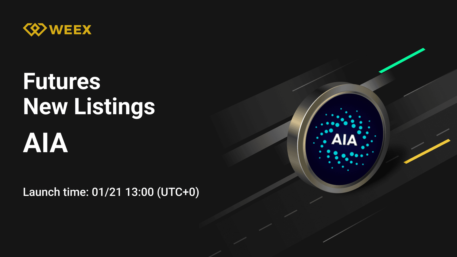 Contrato Perpetual AIA USDT: Listas de Futuros WEEX AIA Coin