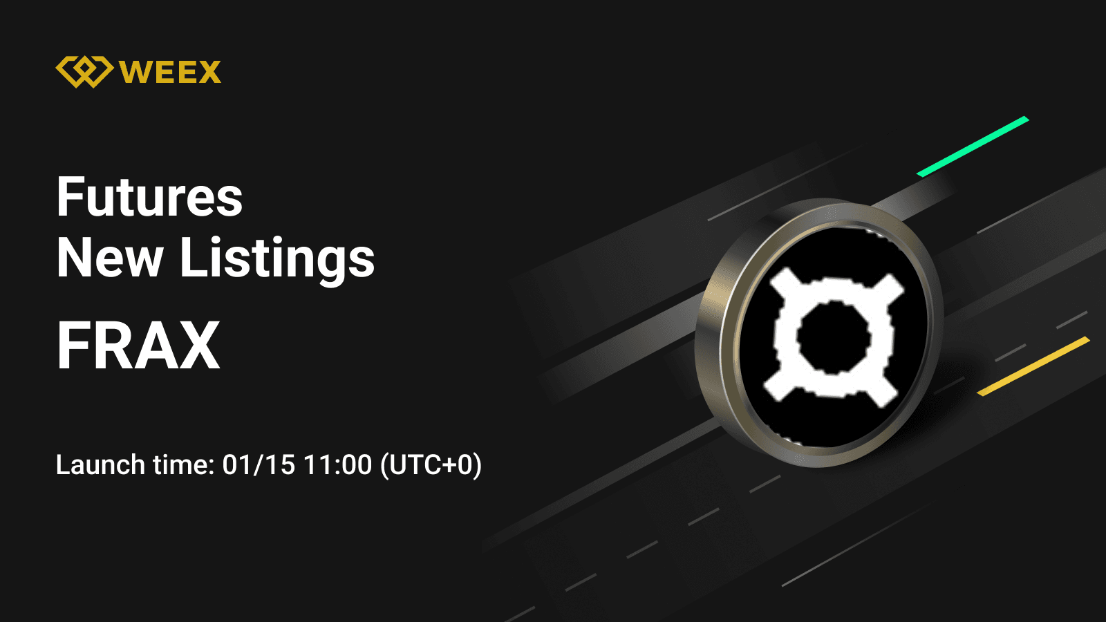WEEX Futures lança contrato perpétuo FRAX USDT