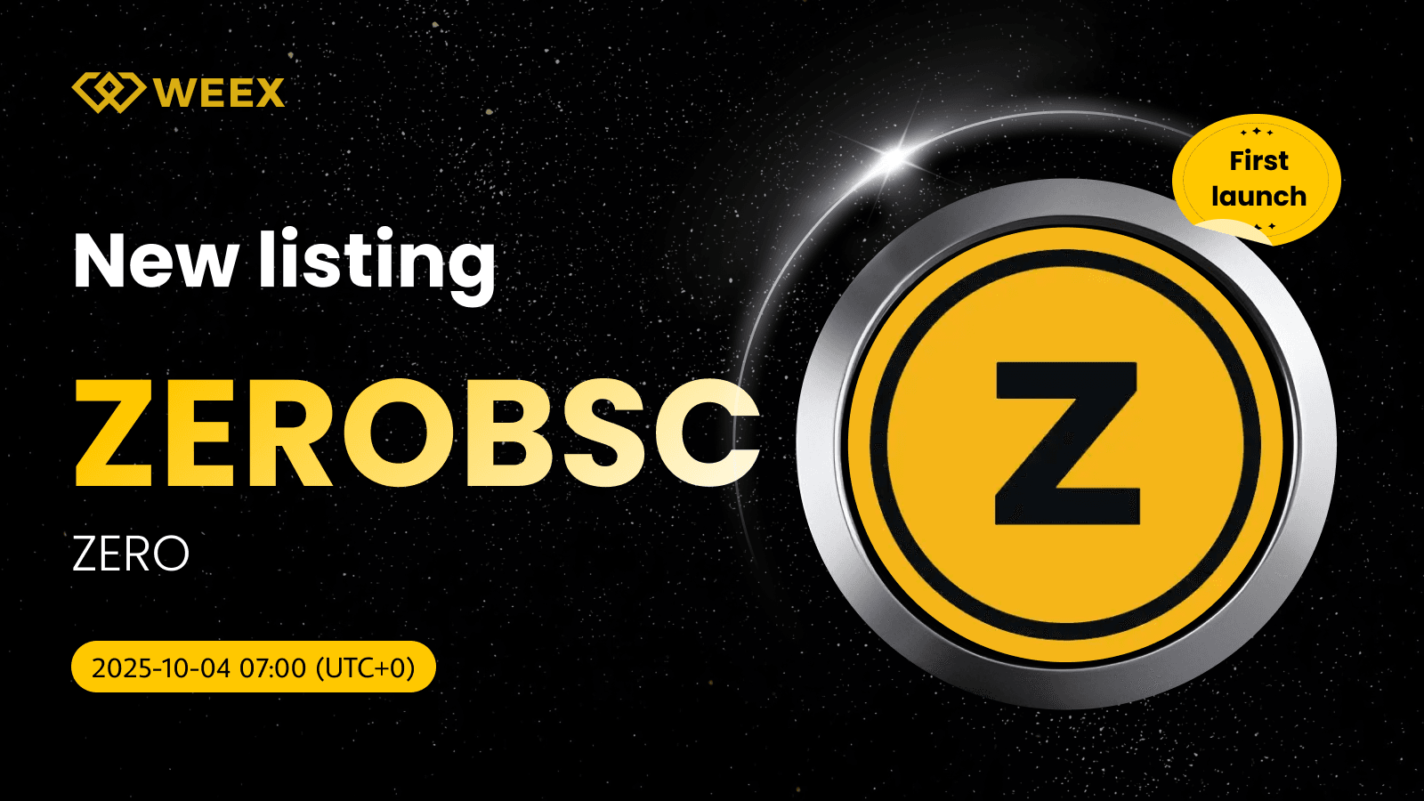 Giao dịch USDT giao ngay của ZEROBSC hiện đã có trên WEEX