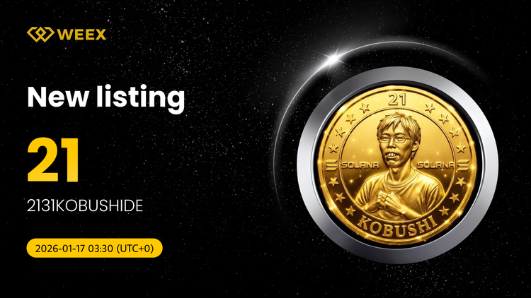 交易 21 USDT：2131KOBUSHIDE (21) 硬幣已在 WEEX 現貨交易平台上線