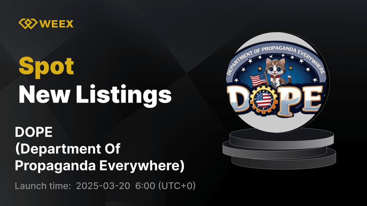 Department Of Propaganda Everywhere (DOPE) agora listado na WEEX com par DOPE USDT disponível