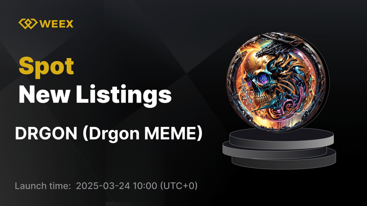 Drgon MEME (DRGON) é listada na WEEX - DRGON USDT já está sendo negociado ao vivo