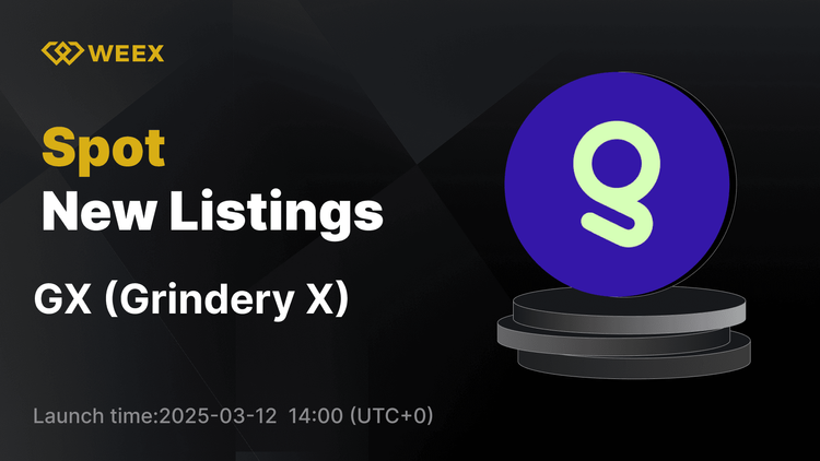 Grindery X (GX) agora listado na WEEX – negociação de GX USDT ao vivo