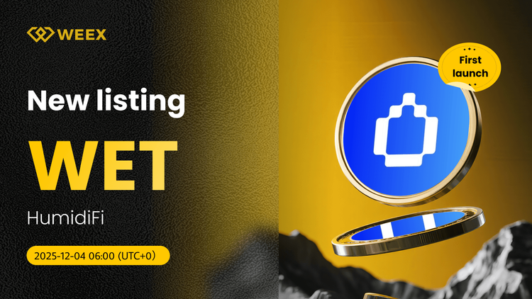 WET USDT Agora no WEEX Spot: Compra moedas HumidiFi (WET)