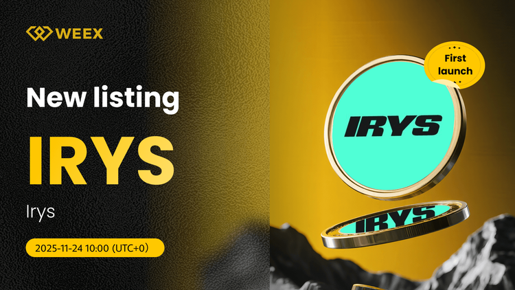 IRYS USDT 交易对现已上线 WEEX 现货市场