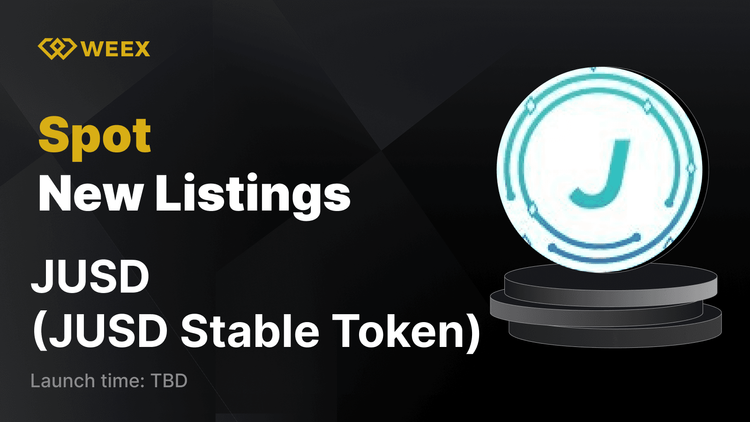 Início do trading de JUSD USDT com a listagem do JUSD Stable Token (JUSD) na WEEX