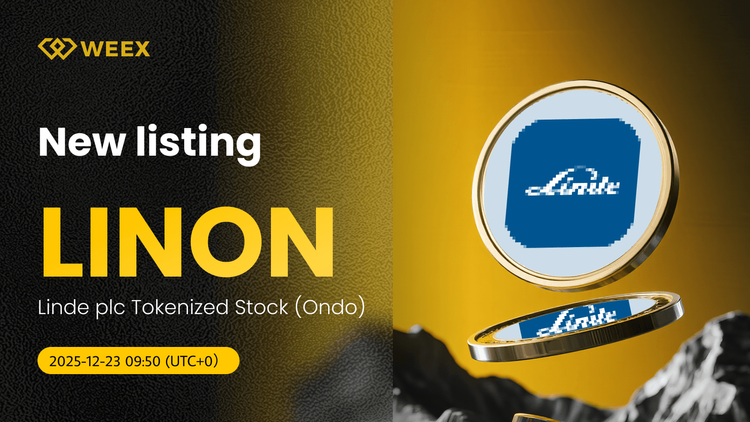 LINON USDT 已上线：Linde plc 代币化股票 (Ondo) 上线 WEEX