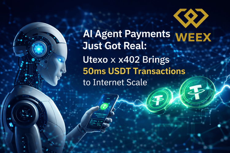 AI 代理支付终于成为现实：Utexo × x402 实现 50 毫秒 USDT 交易，并具备互联网级扩展能力