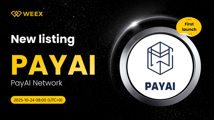 PayAI 网络 (PAYAI) 代币在 WEEX 上以 PAYAI USDT 现货交易对实时交易