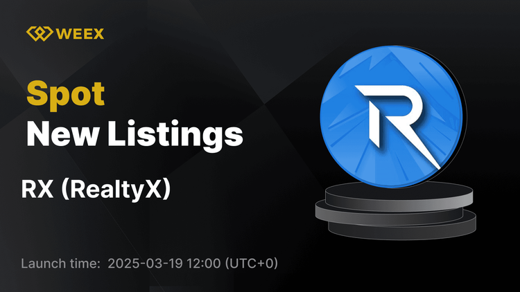 RealtyX (RX) 現已在 WEEX 上市 – 立即交易 RX USDT