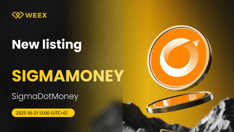 SigmaDotMoney (SIGMAMONEY) 代币现已在 WEEX 上线