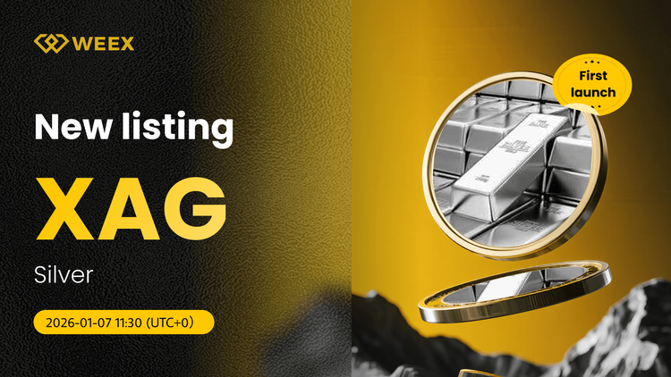 XAG USDT Live: Prata (XAG) Coin Listado na WEEX Exchange