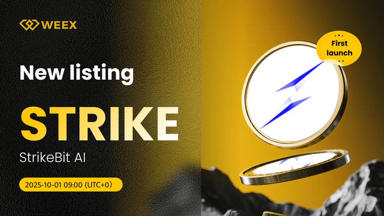 STRIKE USDT 在 WEEX 上首映： Trade StrikeBit AI Coin