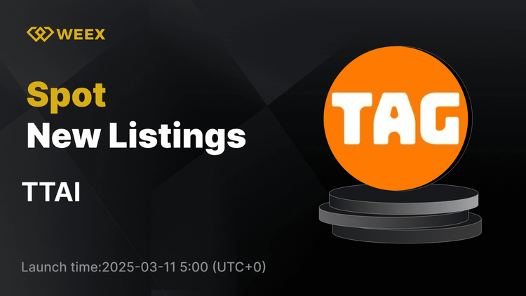 Começa a negociação à vista de TTAI e USDT na WEEX