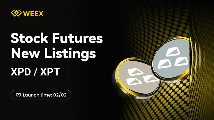 Listagem Nova de Futuros WEEX: Contratos Perpetuais XPD/USDT e XPT/USDT