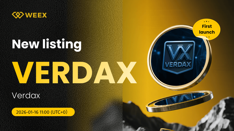 PAR DE VERDAX USDT Novo Listado na WEEX Spot