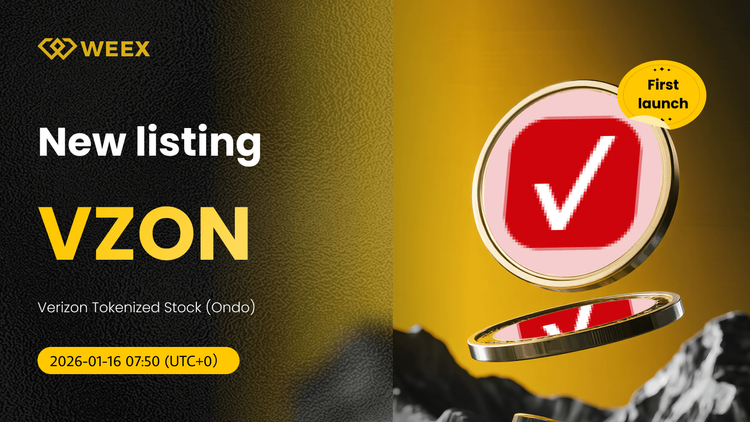 Negociação ao contado VZON USDT nova listagem na bolsa WEEX