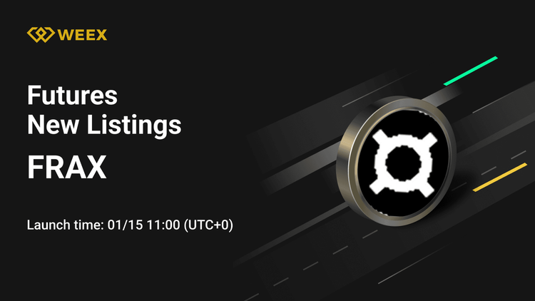 WEEX Futures lança contrato perpétuo FRAX USDT