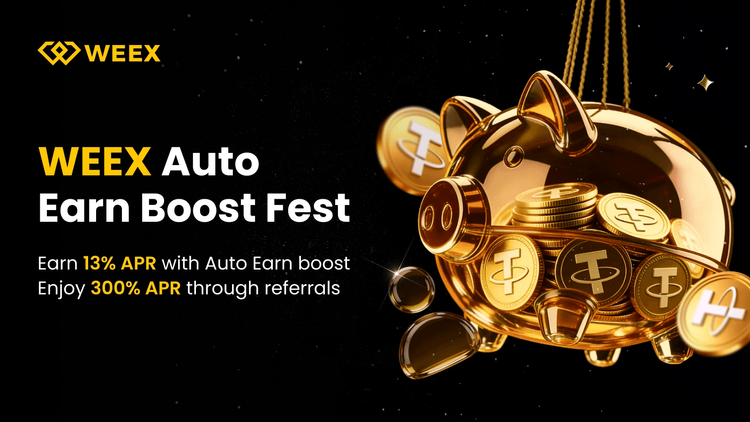 Auto Earn 2026: A WEEX oferece 0,5% a mais + 300% de bônus APR — mais do que Binance e Bybit?