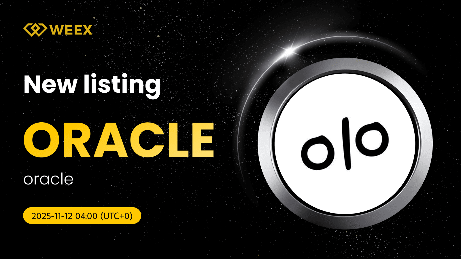 oracle (ORACLE) USDT 现货交易上线 WEEX