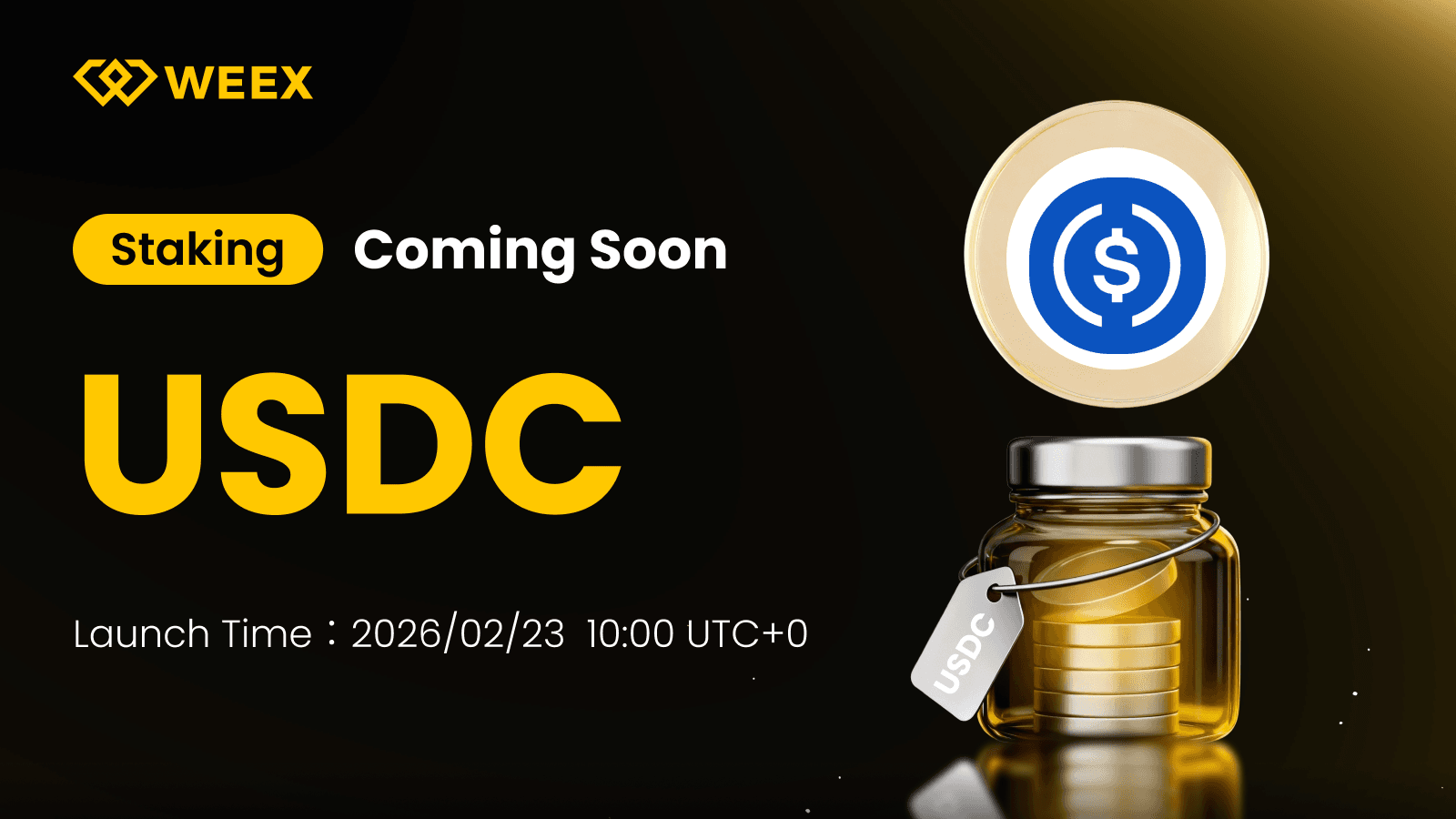Lançamento do WEEX Staking USDC: O que você precisa saber